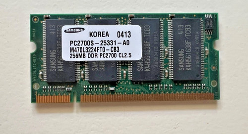 Samsung 256mb ddr sodimm ram - samsung,