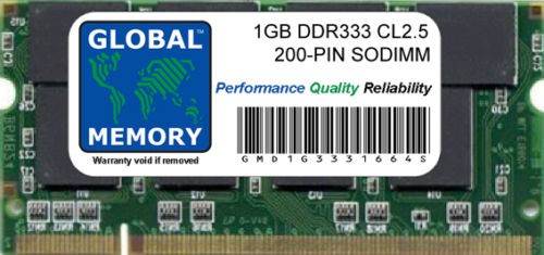 1gb ddr 333 pc2700 - ddr-333, 200-pin